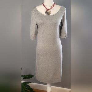 Adrienne Vittadini 3/4 Sleeve Back Zip Stretchy Dress - Size XS